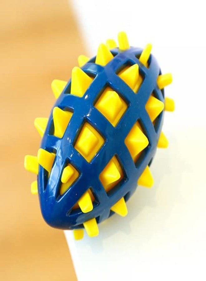 THE DDS STORE Dual Textured Jack Squeaky Dog Chew Toy Enrichment, Foraging Dog Treat Toy with Squeaker, Fill with Treats- (Color May Vary) (Rugby Ball) - Image 5